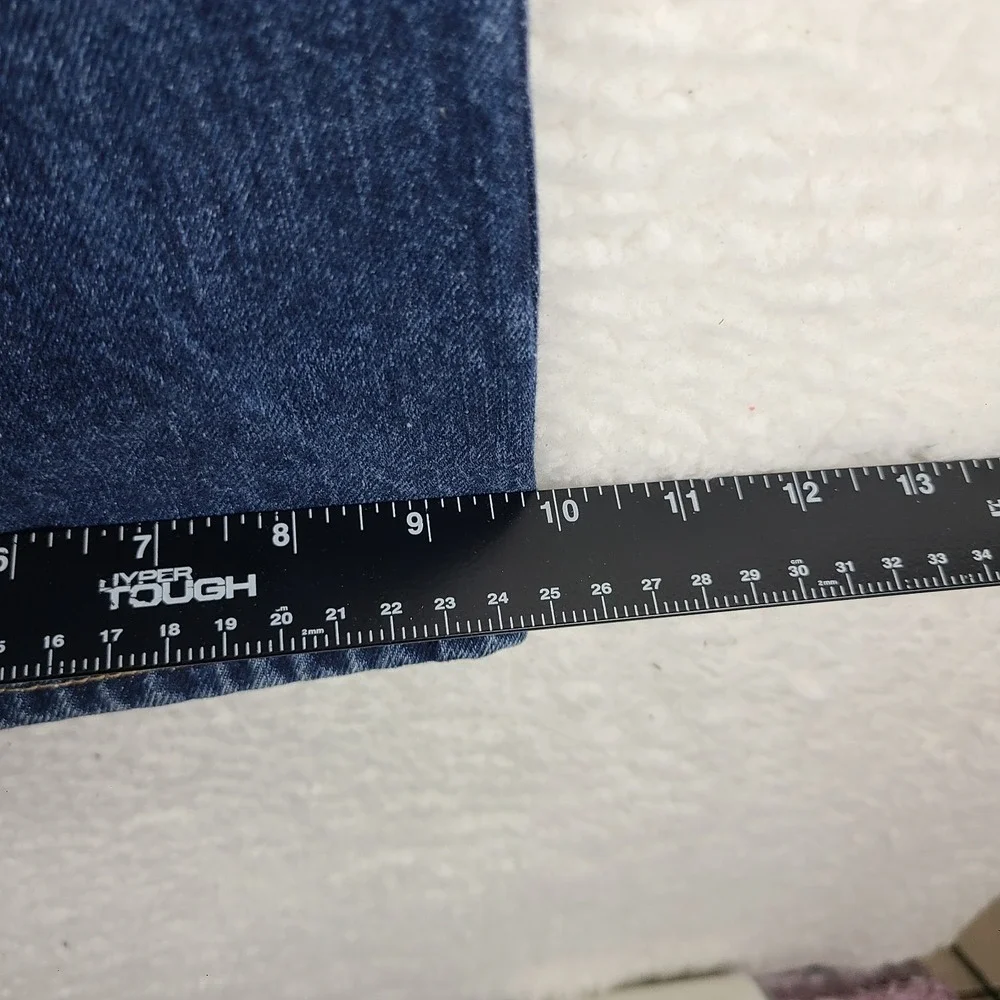 VTG Tommy Hilfiger Jeans Mens 34x32 Blue Straight Leg Utility‎ Denim MEXICO 02'